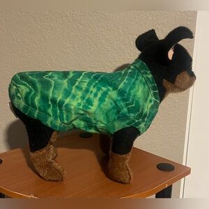Hand dyed dog shirt